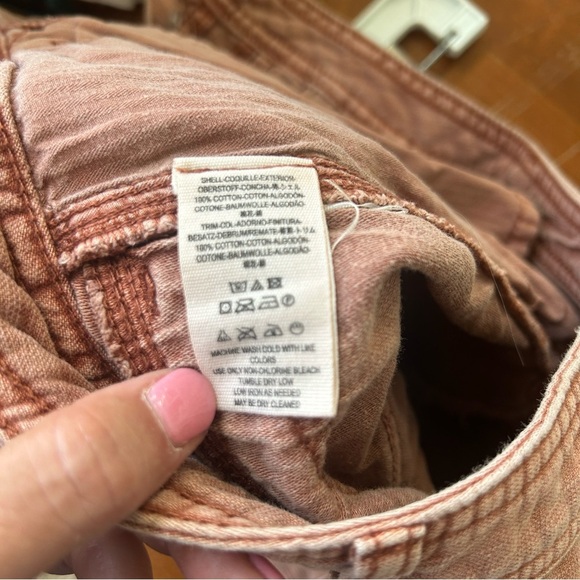 Free People Great Expectations Lace Cutout Shorts Women’s 2 Mauve Pink - Picture 9 of 9